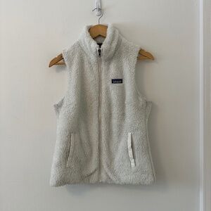 Patagonia Los Gatos Fleece Zip Up Vest in Birch White | Size Medium